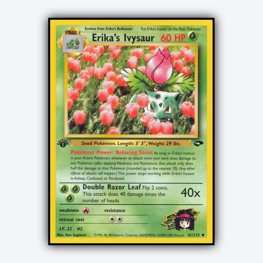 Erika's Ivysaur 041/132 - Gym Challenge Set - Card Rug