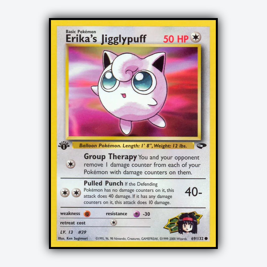 Erika's Jigglypuff 069/132 - Gym Challenge Set - Card Rug