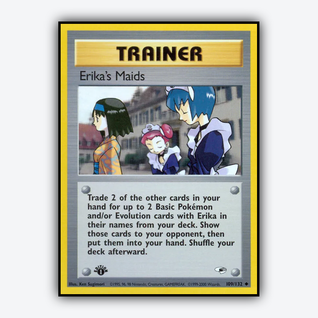 Erika's Maids 109/132 - Gym Heroes Set - Card Rug