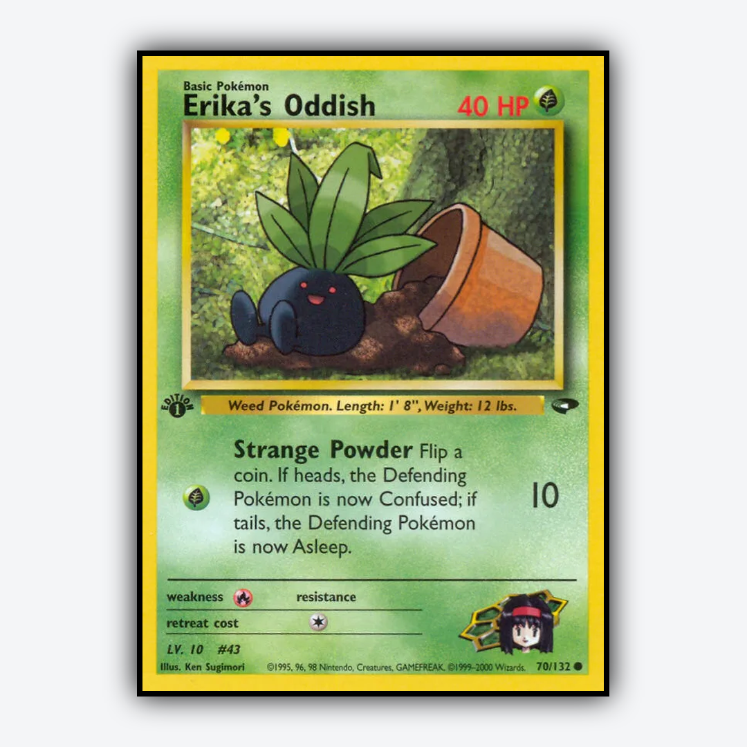 Erika's Oddish 070/132 - Gym Challenge Set - Card Rug