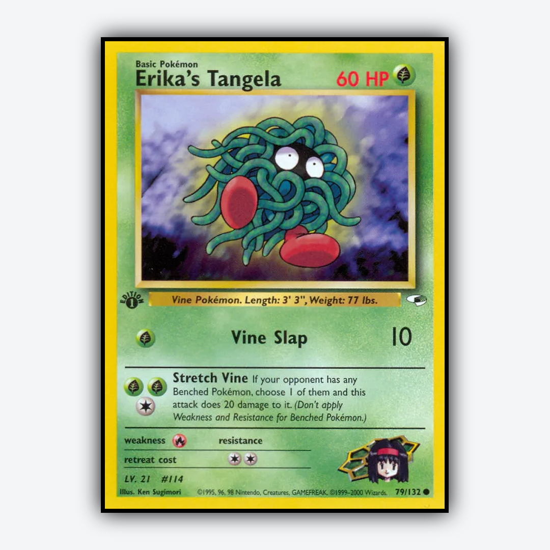 Erika's Tangela 079/132 - Gym Heroes Set - Card Rug