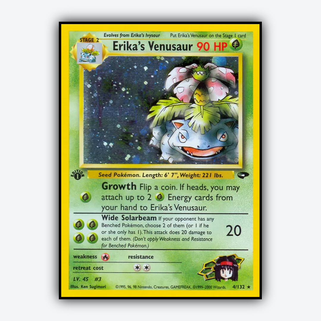 Erika's Venusaur 004/132 - Gym Challenge Set - Card Rug