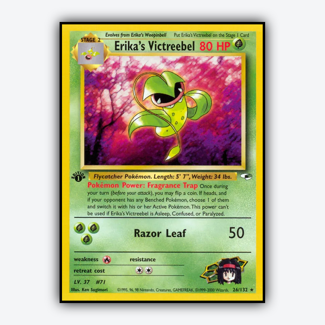 Erika's Victreebel 026/132 - Gym Heroes Set - Card Rug