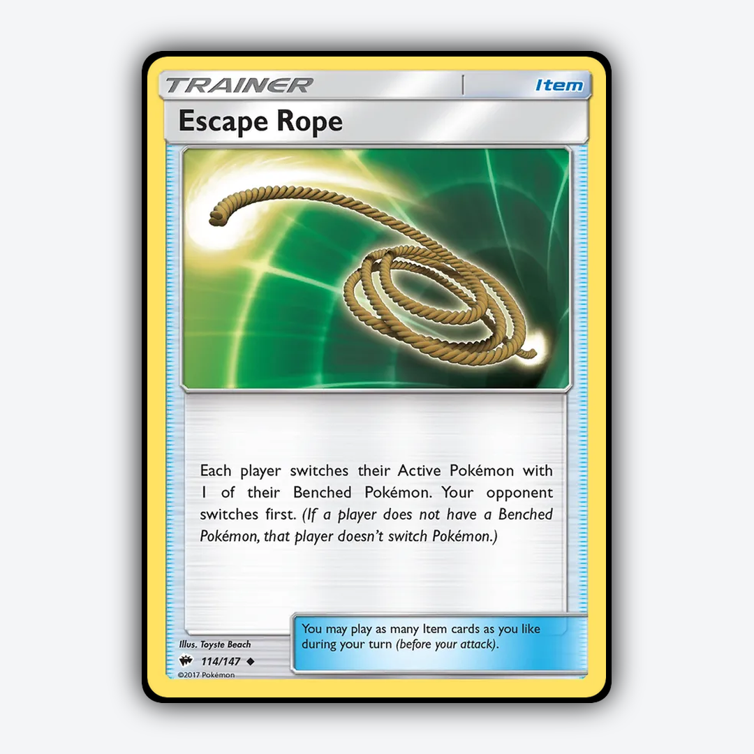 Escape Rope 114/147 - Burning Shadows Set - Card Rug