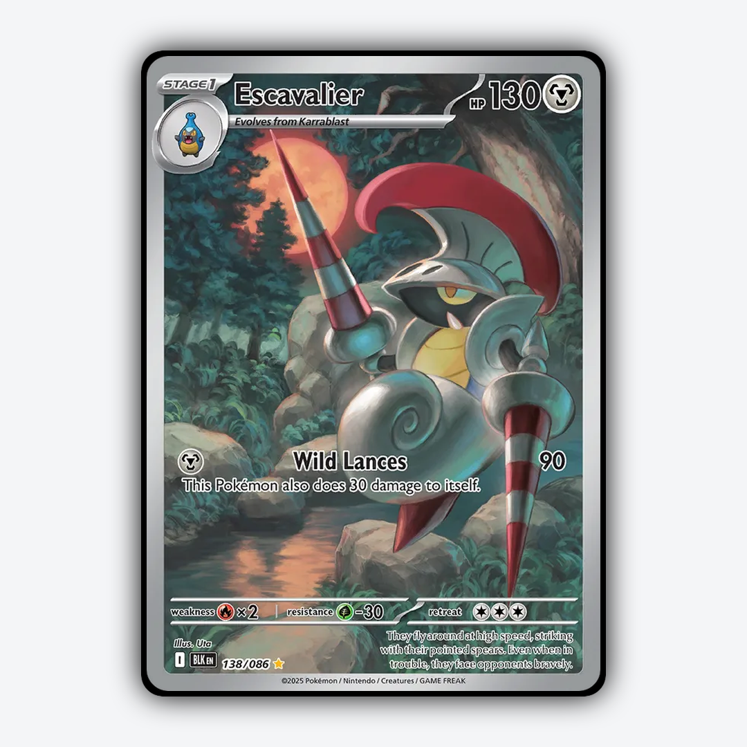 Escavalier #138 - Black Bolt Set - Card Rug