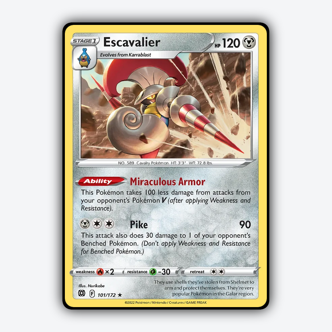 Escavalier 101/172 - Brilliant Stars Set - Card Rug