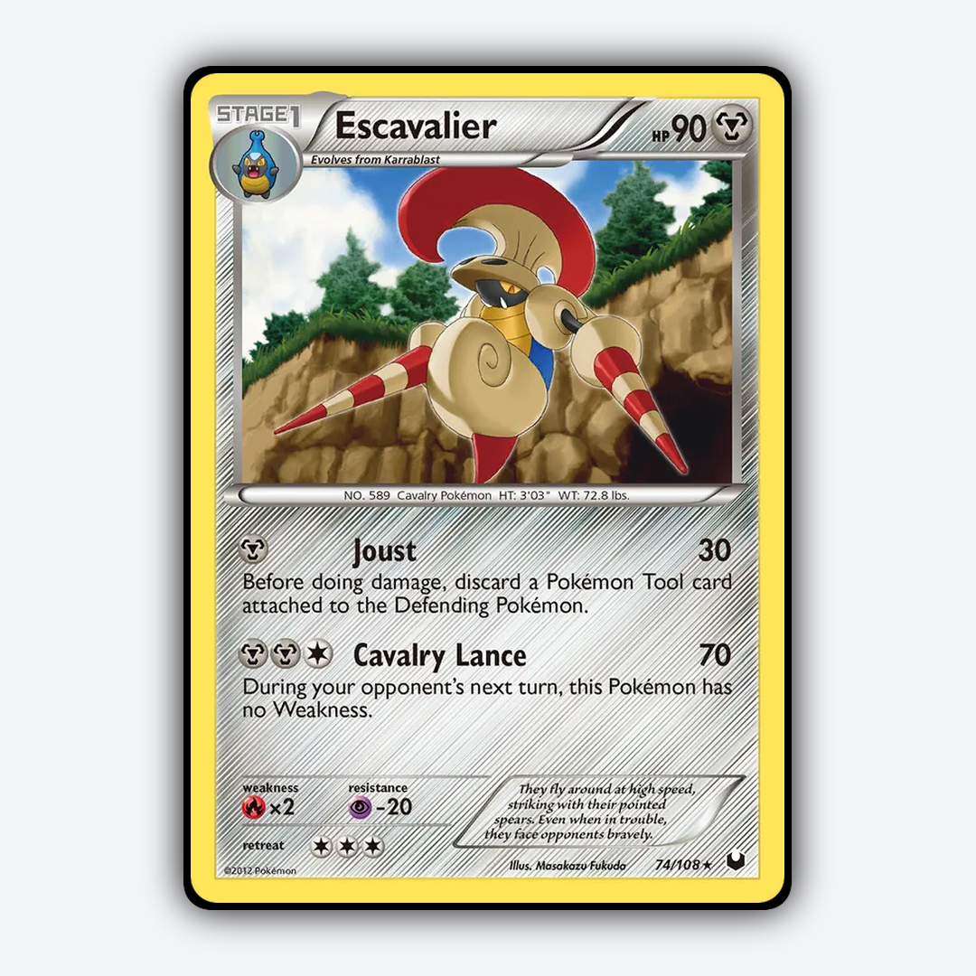Escavalier 074/108 - Dark Explorers Set - Card Rug