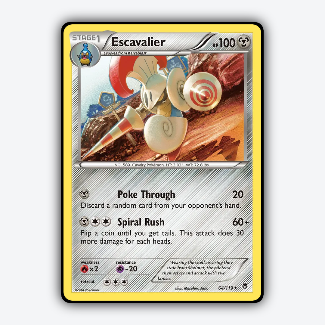 Escavalier 064/119 - Phantom Forces Set - Card Rug