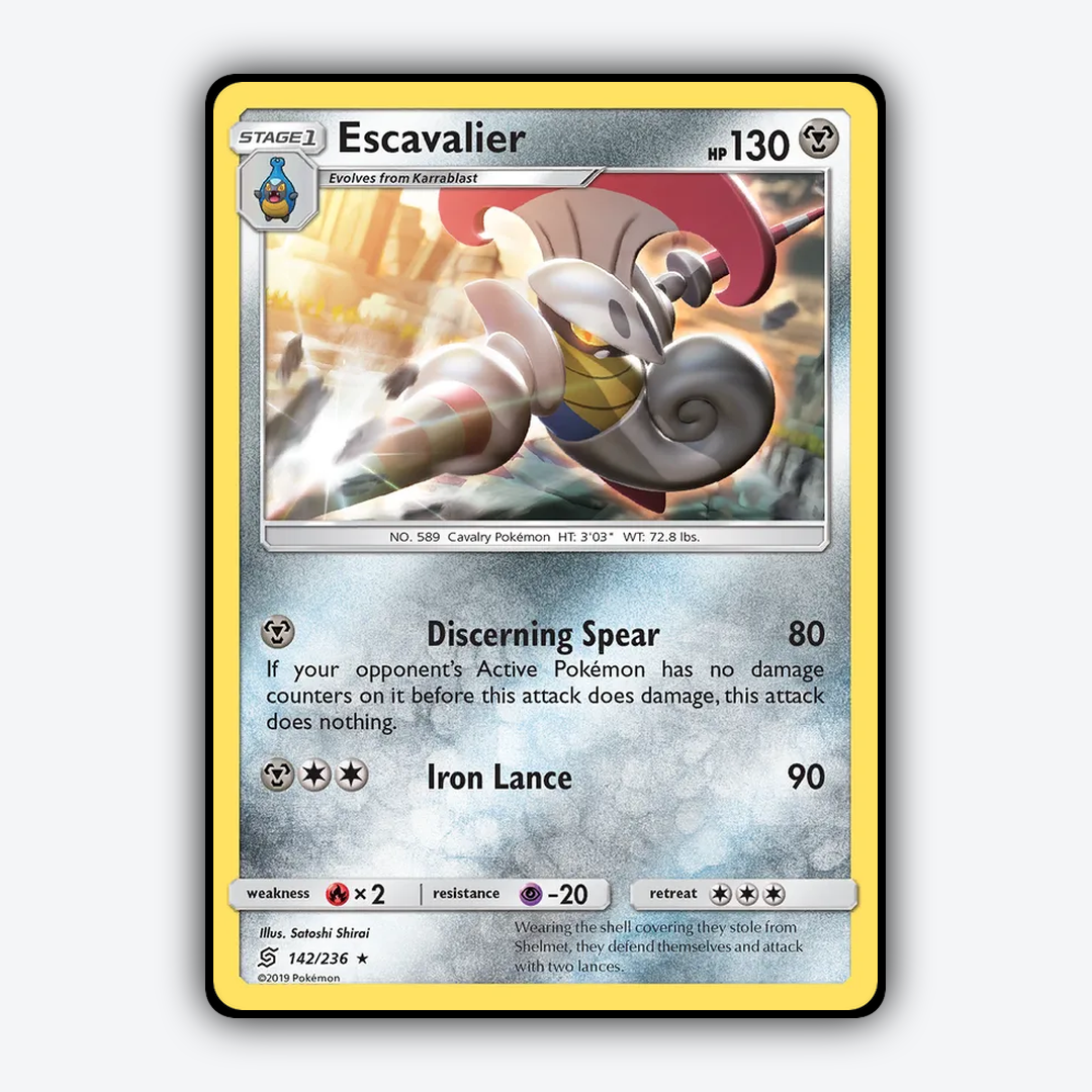 Escavalier 142/236 - Unified Minds Set - Card Rug