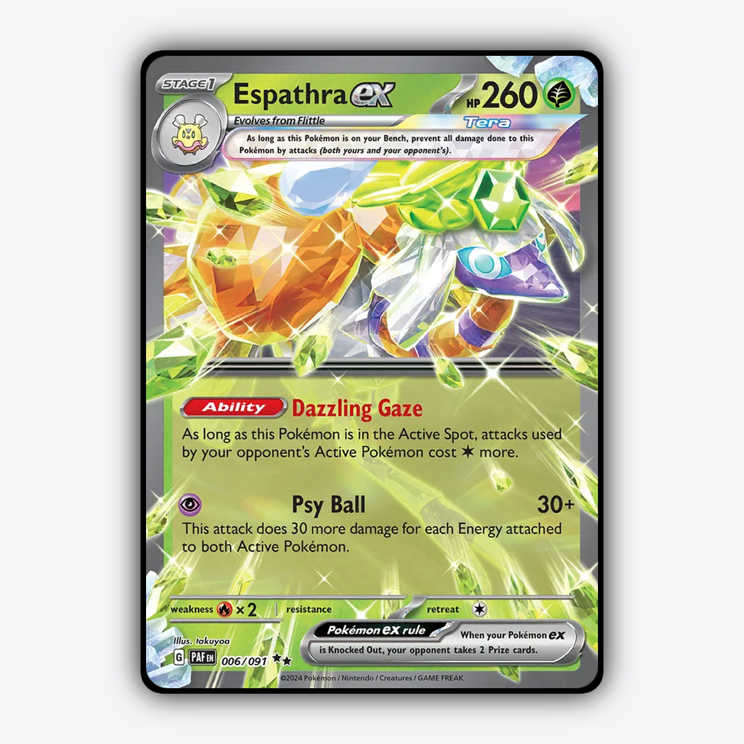 Espathra ex #6 - Paldean Fates Set - Card Rug