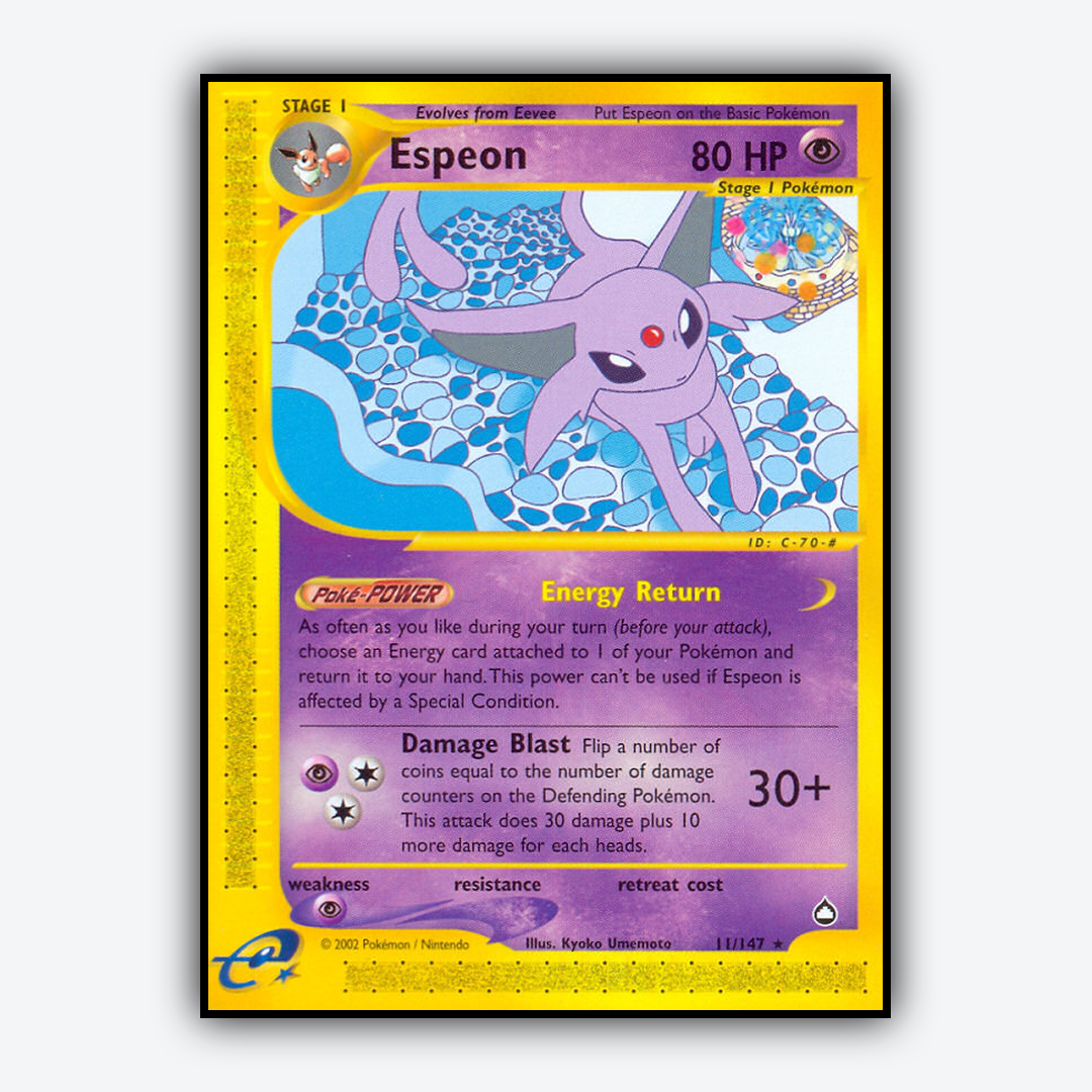 Espeon 011/147 - Aquapolis Set - Card Rug