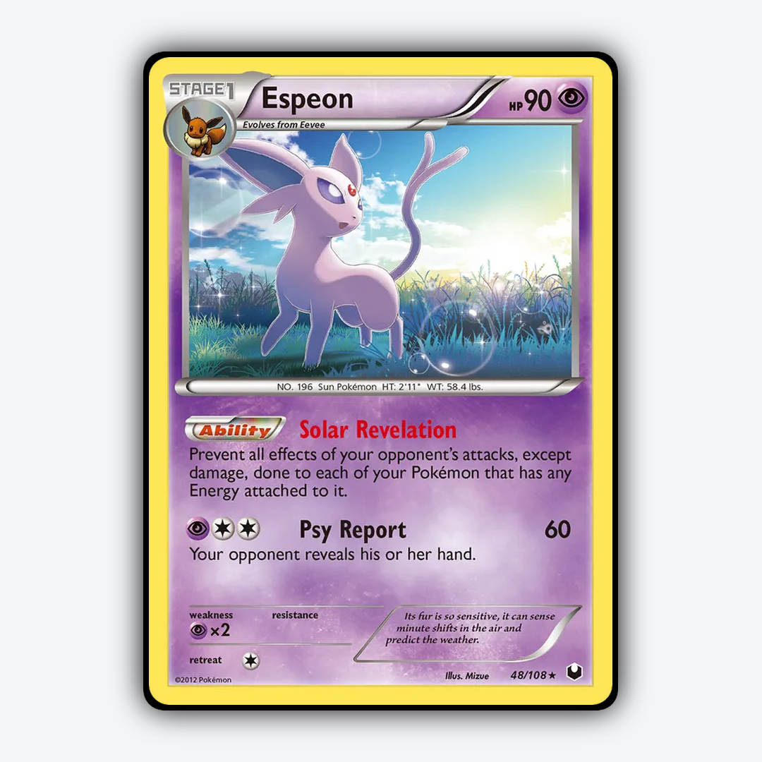 Espeon 048/108 - Dark Explorers Set - Card Rug