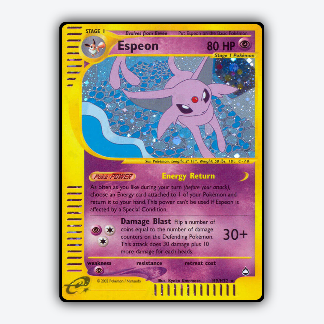 Espeon H009/147 - H009/147 Aquapolis Set - Card Rug