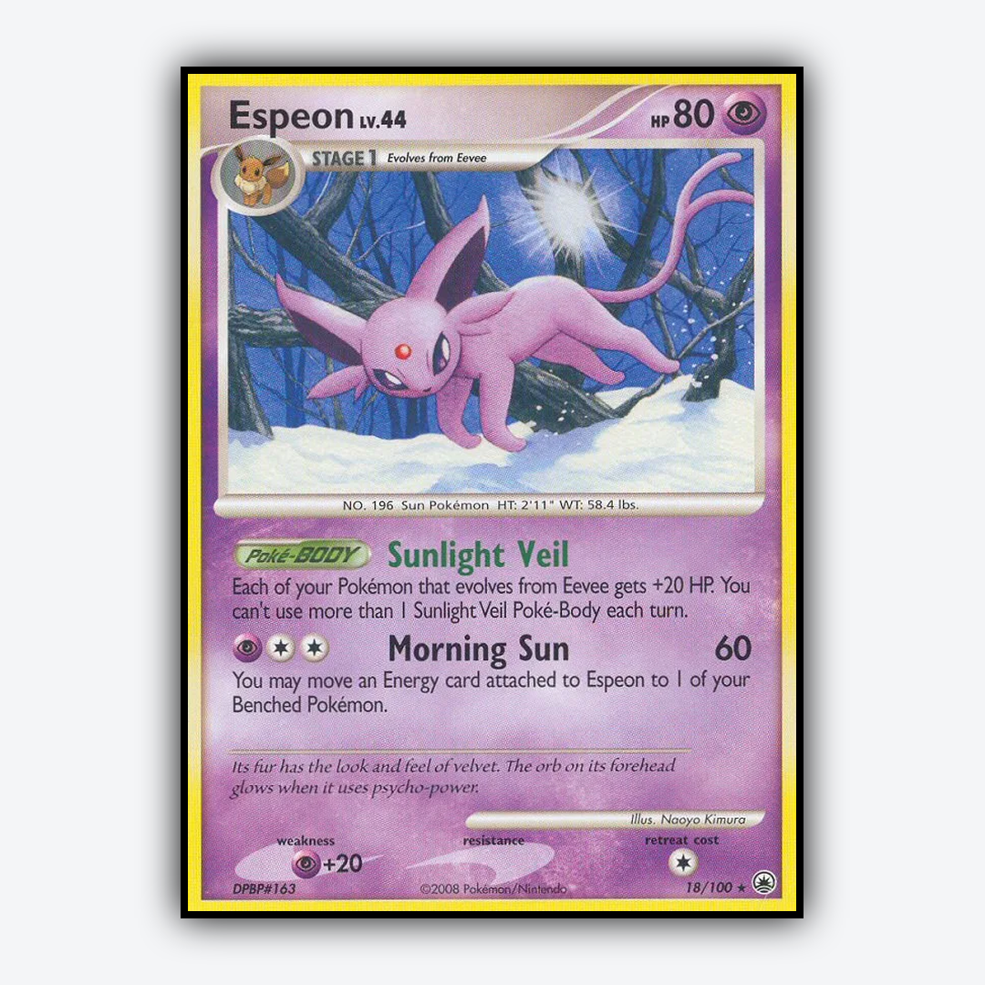 Espeon 018/100 - Majestic Dawn Set - Card Rug
