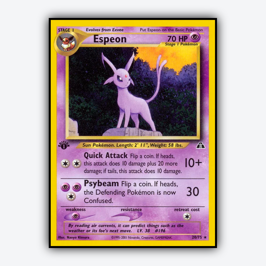 Espeon 020/75 - Neo Discovery Set - Card Rug