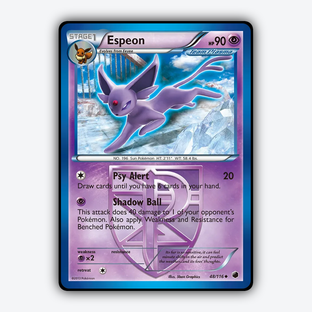Espeon 048/116 - Plasma Freeze Set - Card Rug