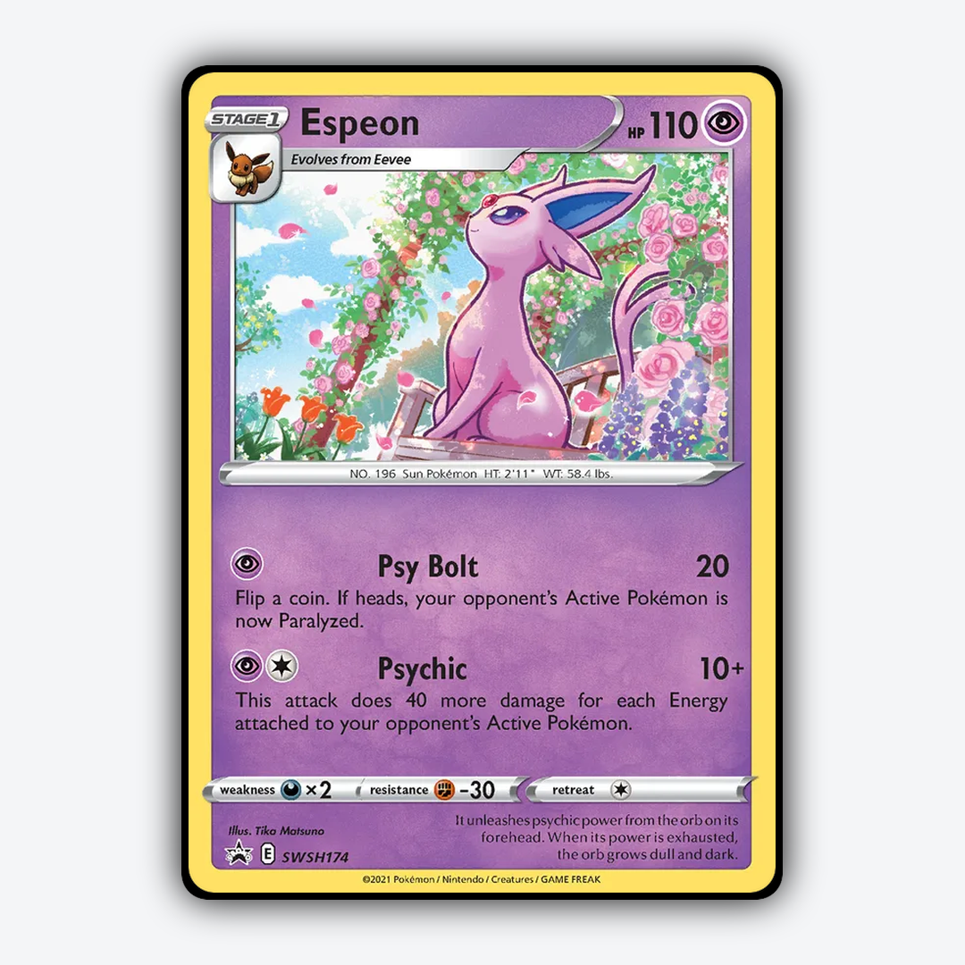Espeon #174 - SWSH Black Star Promos Set - Card Rug