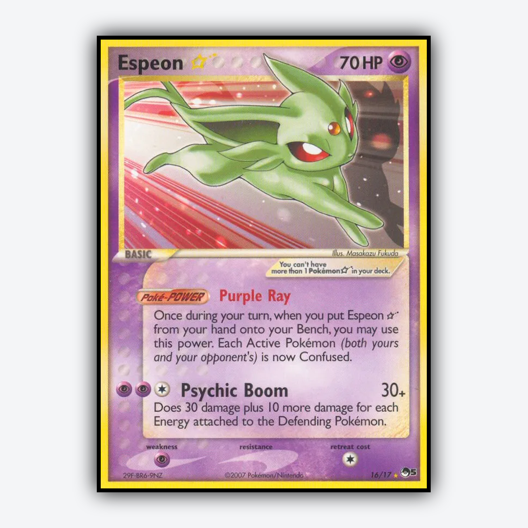 Espeon ★ 016/17 - POP Series 5 Set - Card Rug