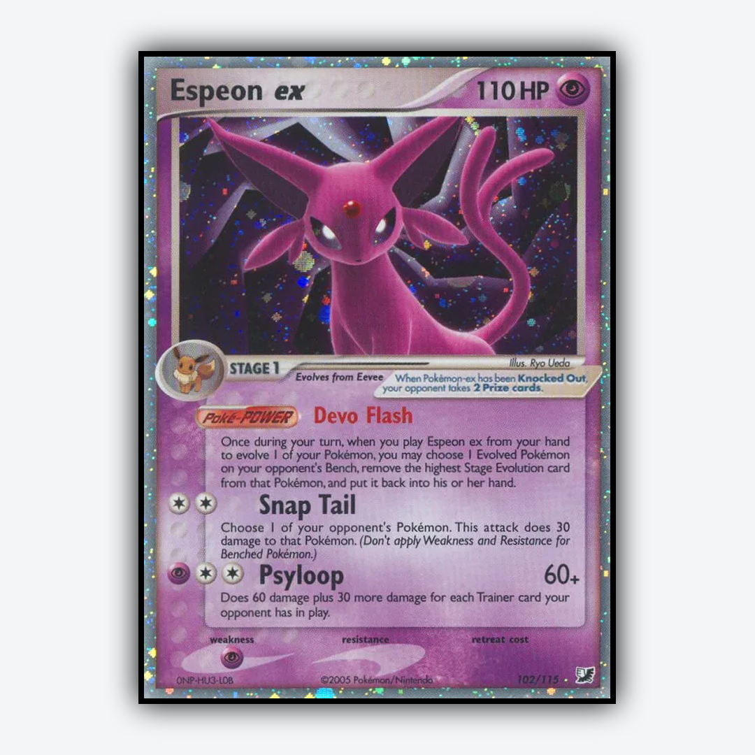 Espeon ex 102/115 - Unseen Forces Set - Card Rug