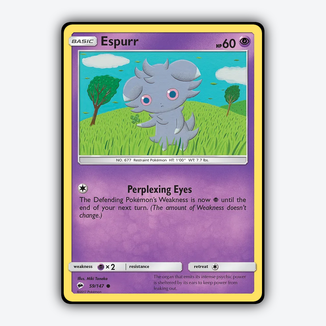Espurr 059/147 - Burning Shadows Set - Card Rug