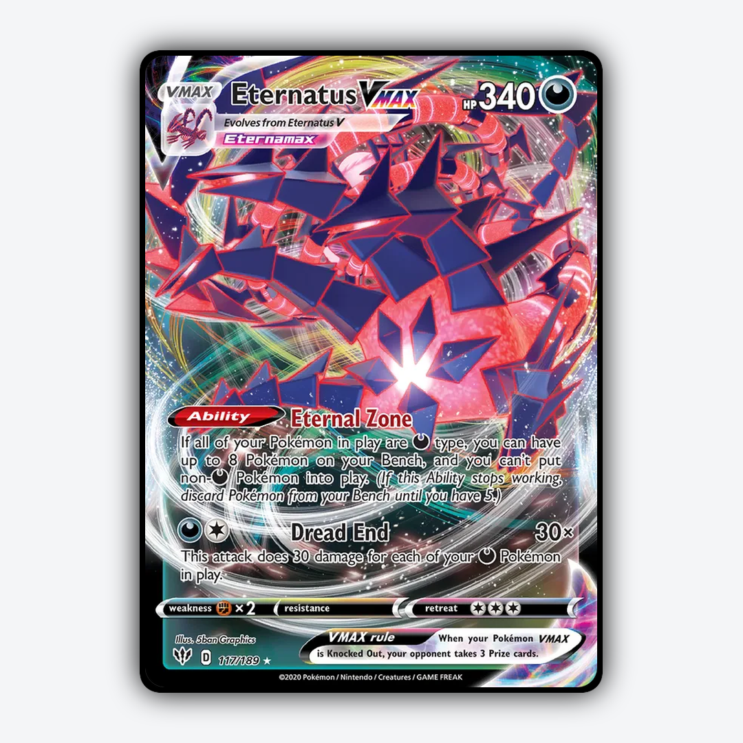 Eternatus VMAX 117/189 - Darkness Ablaze Set - Card Rug