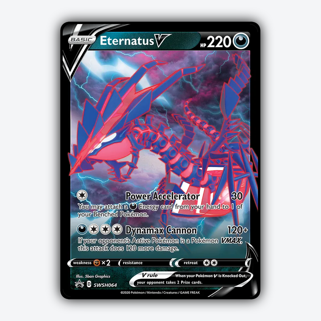 Eternatus V #64 - SWSH Black Star Promos Set - Card Rug