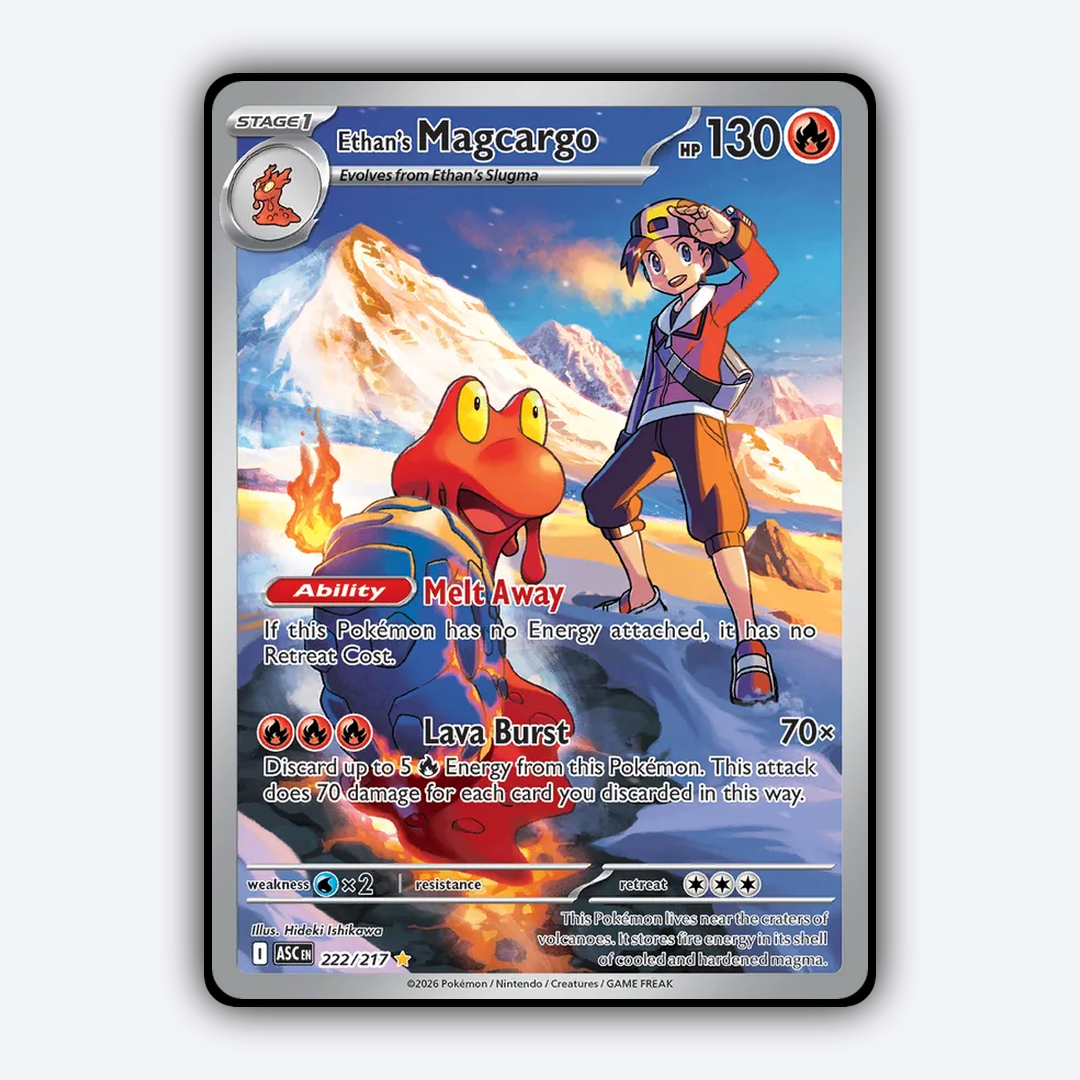 Ethan's Magcargo 222/217 - Ascended Heroes Set - Card Rug