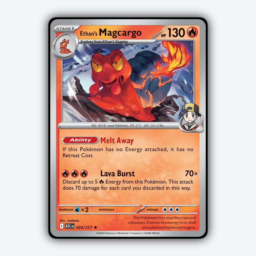 Ethan's Magcargo 024/217 - Ascended Heroes Set - Card Rug