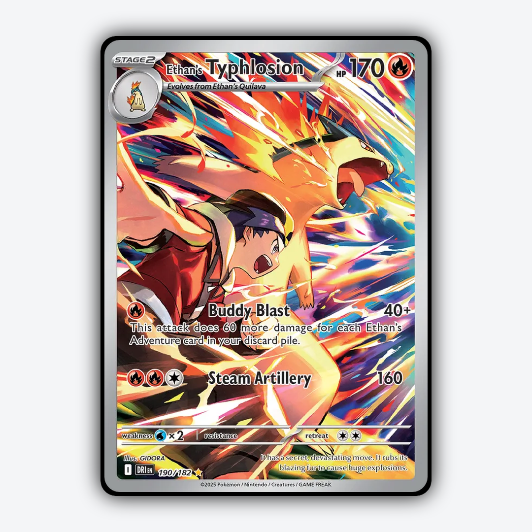 Ethan's Typhlosion #190 - Destined Rivals Set - Card Rug