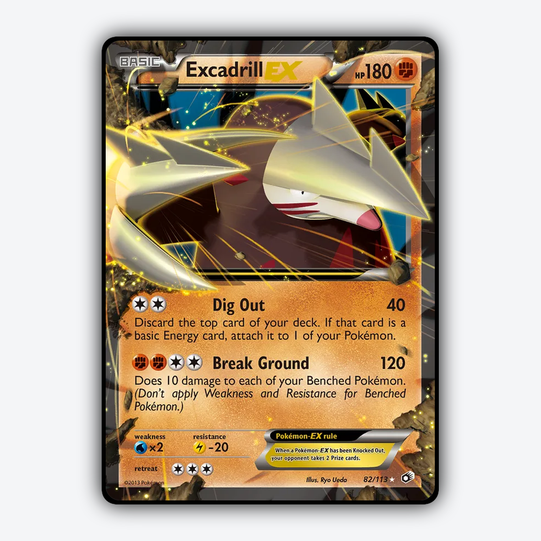 Excadrill-EX 082/113 - Legendary Treasures Set - Card Rug