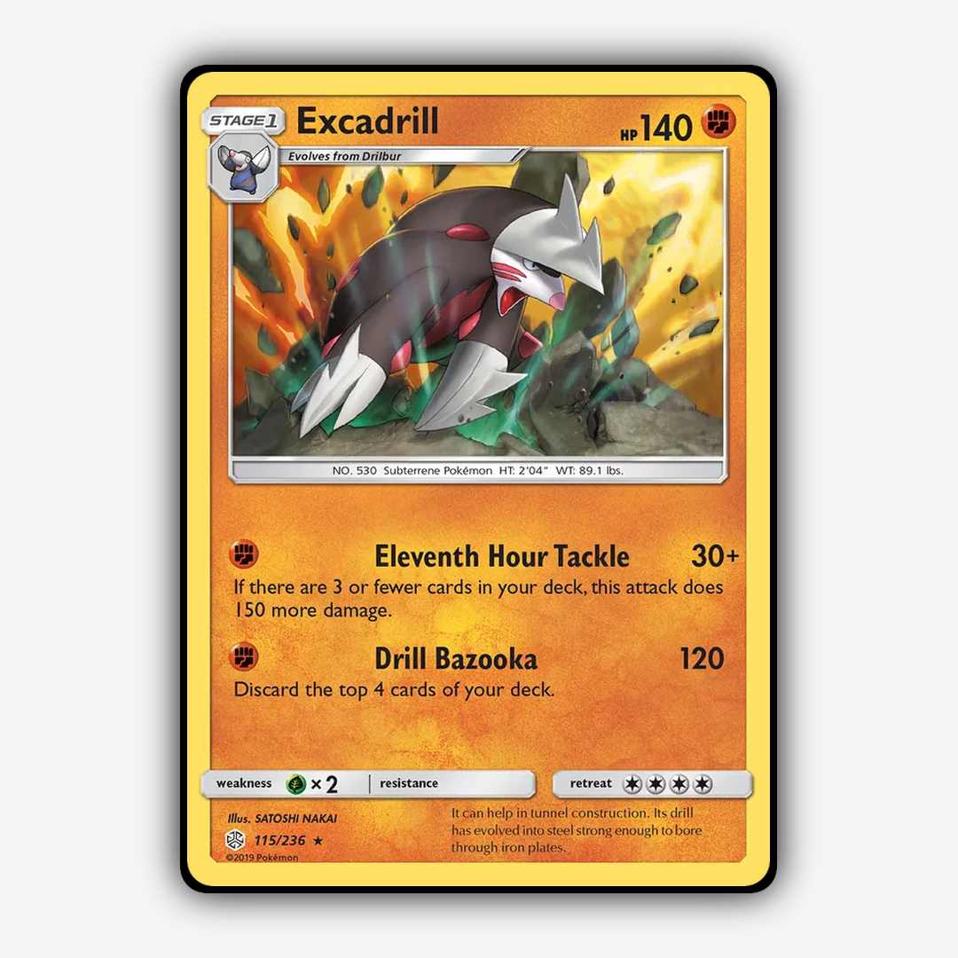Excadrill 115/236 - Cosmic Eclipse Set - Card Rug
