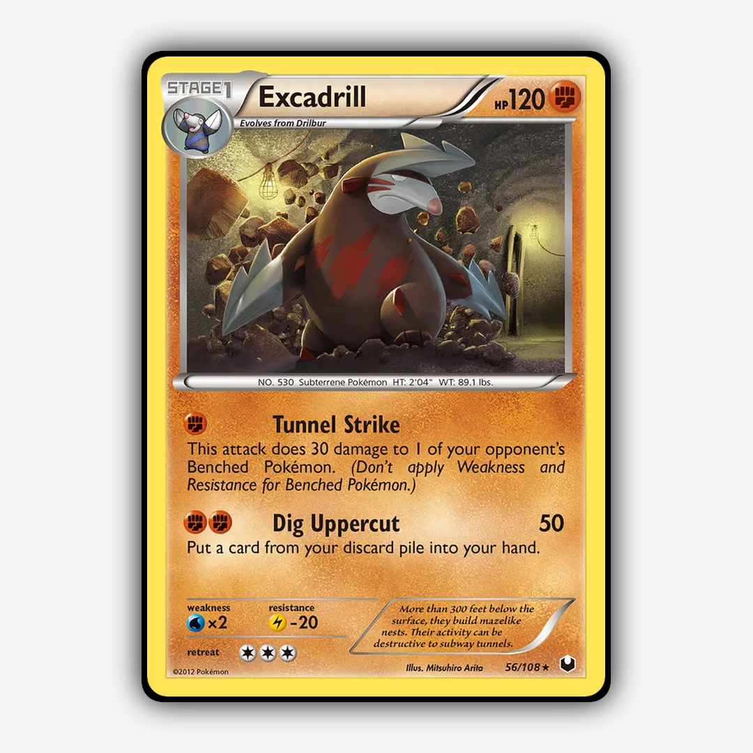 Excadrill 056/108 - Dark Explorers Set - Card Rug