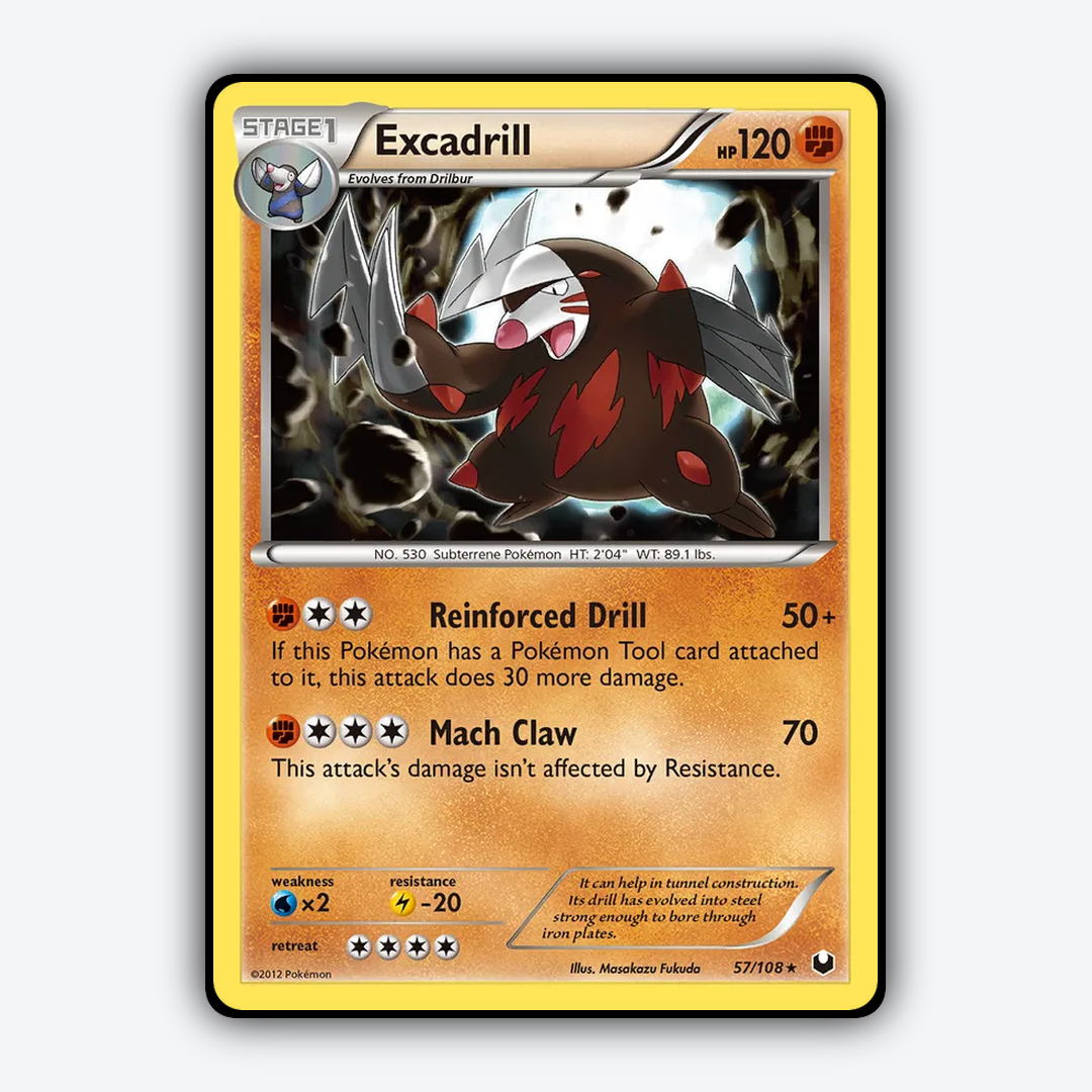 Excadrill 057/108 - Dark Explorers Set - Card Rug