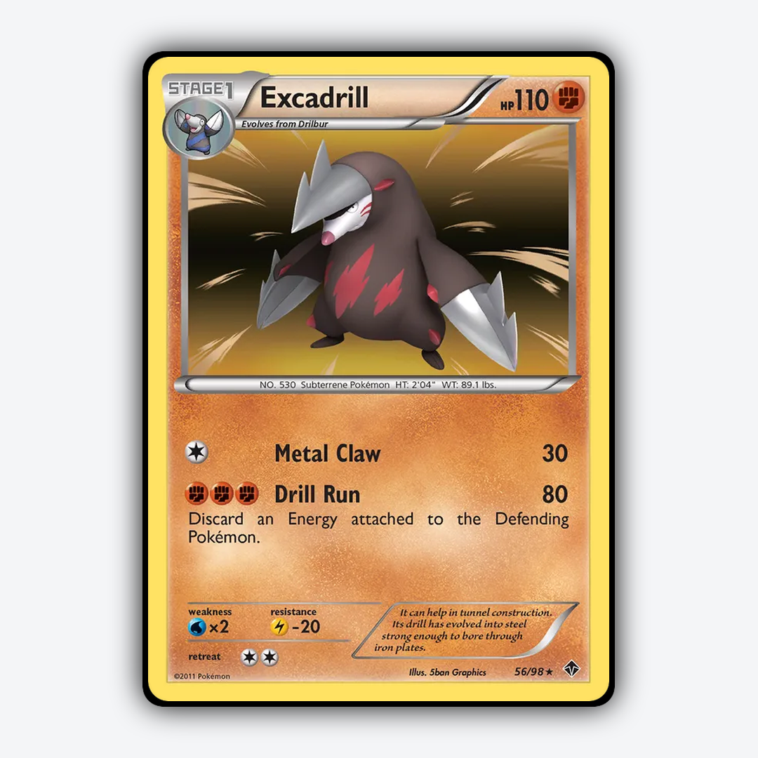 Excadrill 056/98 - Emerging Powers Set - Card Rug