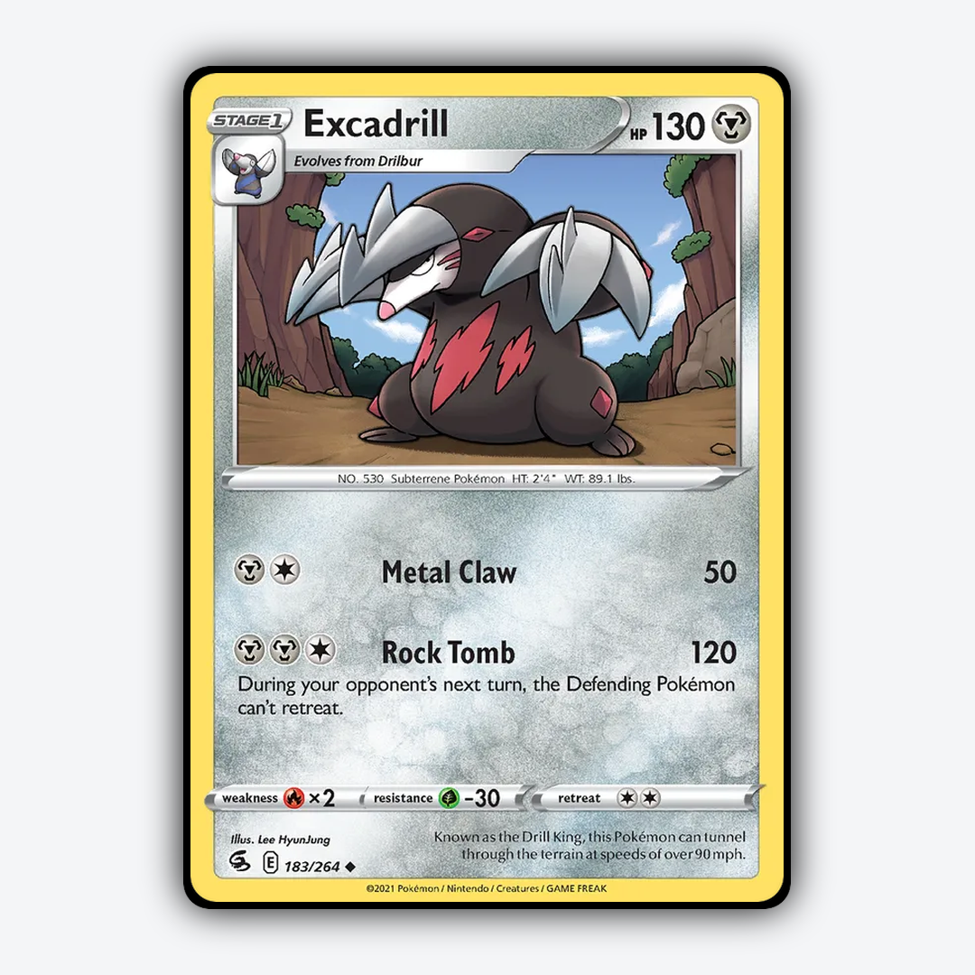 Excadrill 183/264 - Fusion Strike Set - Card Rug