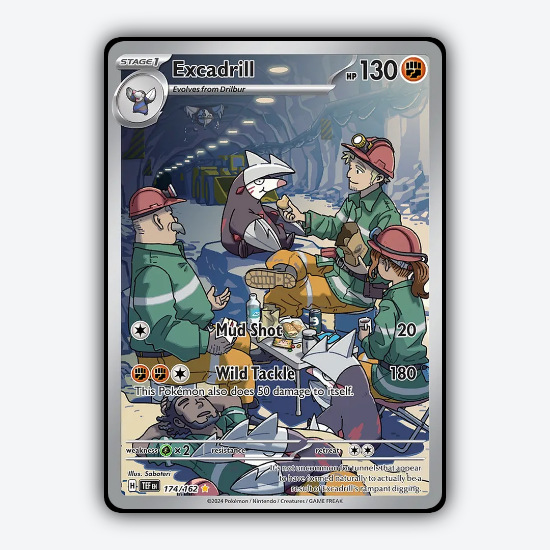 Excadrill 174/162 - Temporal Forces Set - Card Rug