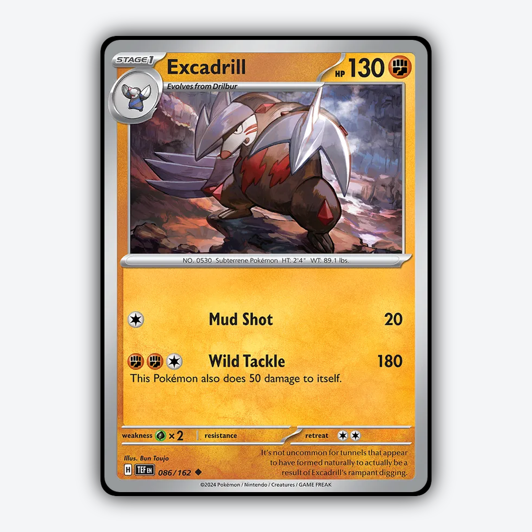 Excadrill 086/162 - Temporal Forces Set - Card Rug