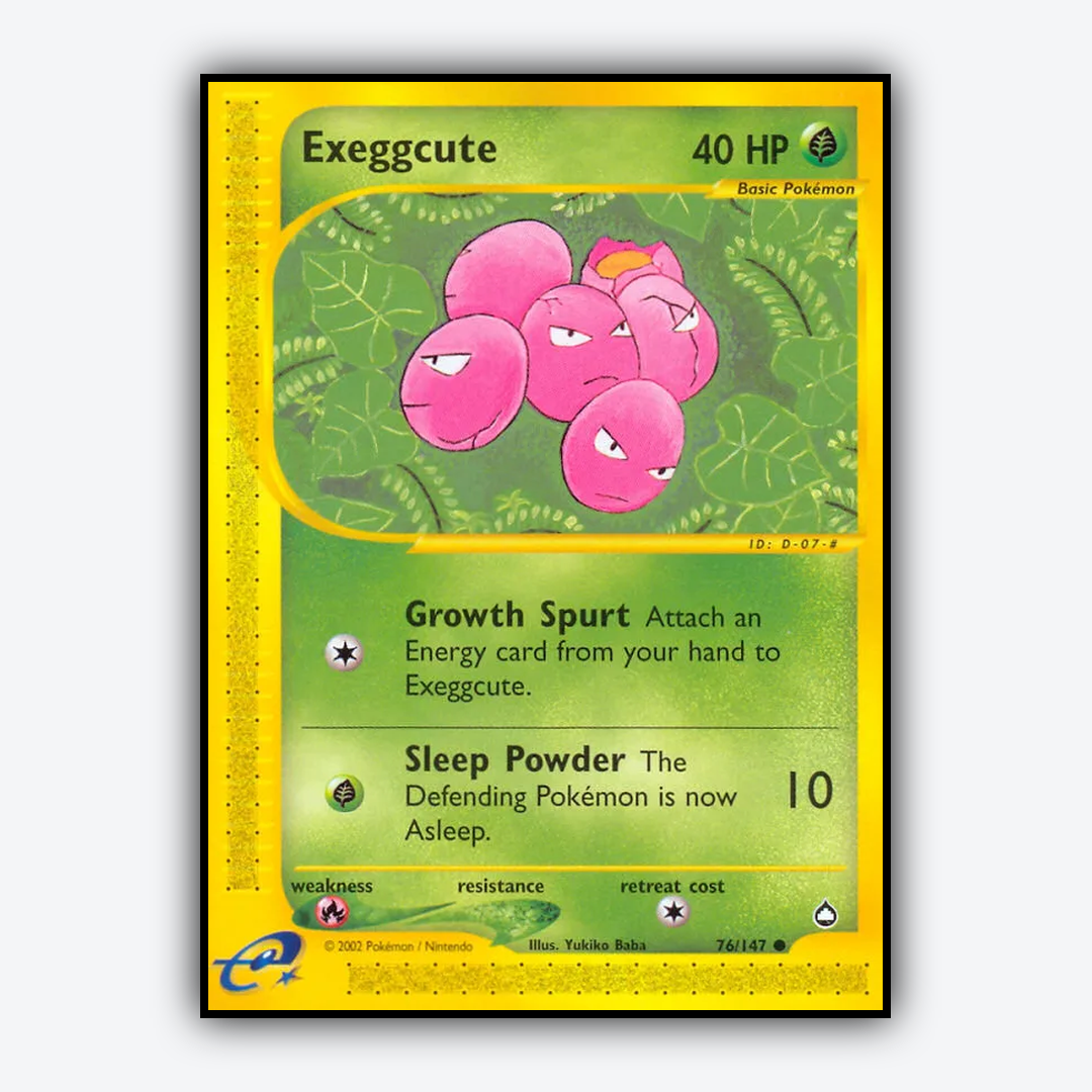Exeggcute 076/147 - Aquapolis Set - Card Rug