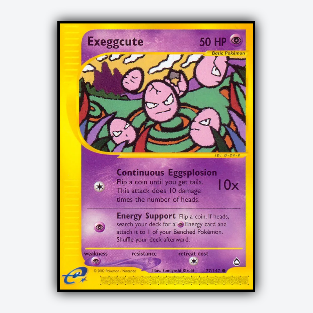 Exeggcute 077/147 - Aquapolis Set - Card Rug