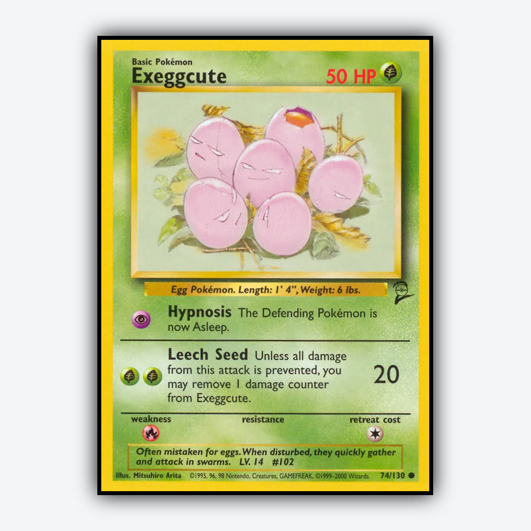 Exeggcute 074/130 - Base Set 2 Set - Card Rug