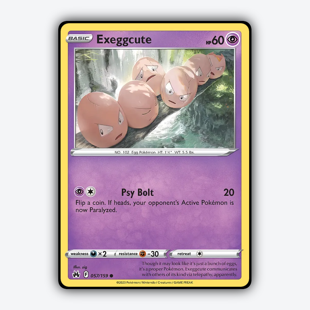 Exeggcute 057/159 - Crown Zenith Set - Card Rug