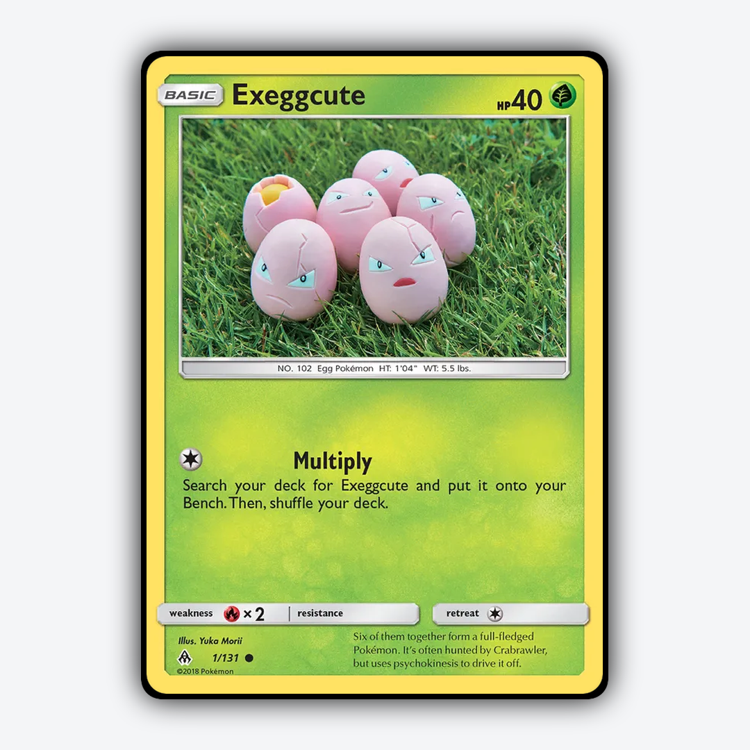 Exeggcute 001/131 - Forbidden Light Set - Card Rug
