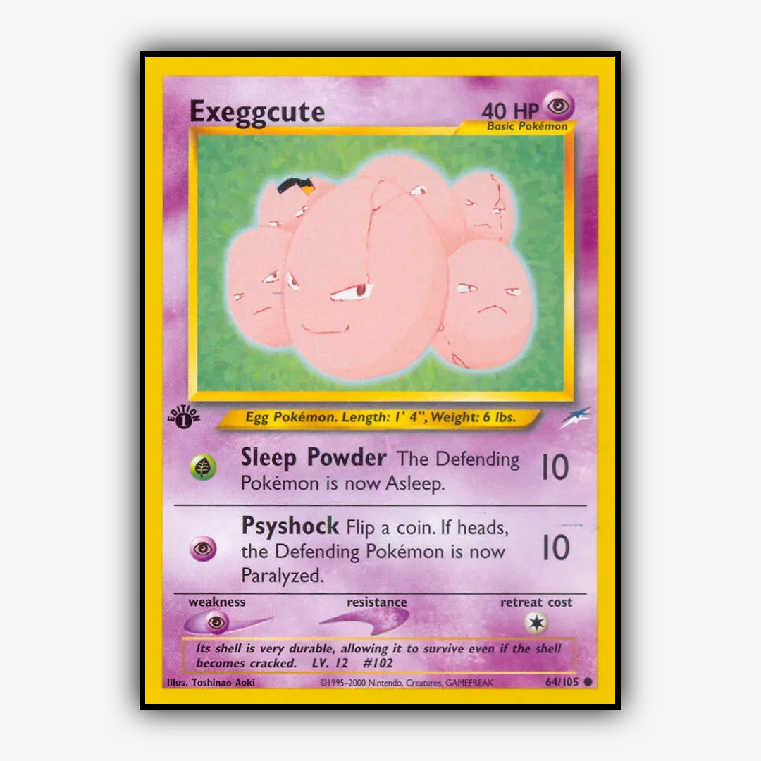 Exeggcute 064/105 - Neo Destiny Set - Card Rug