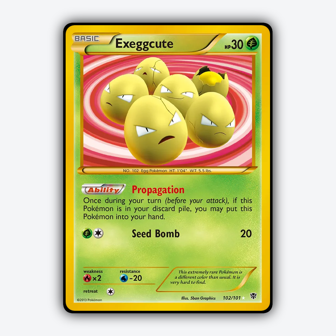 Exeggcute 102/101 - Plasma Blast Set - Card Rug