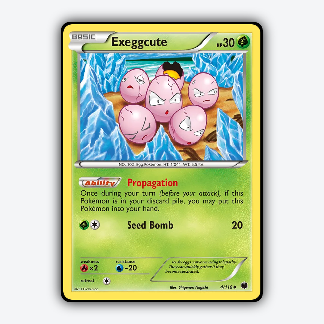 Exeggcute 004/116 - Plasma Freeze Set - Card Rug