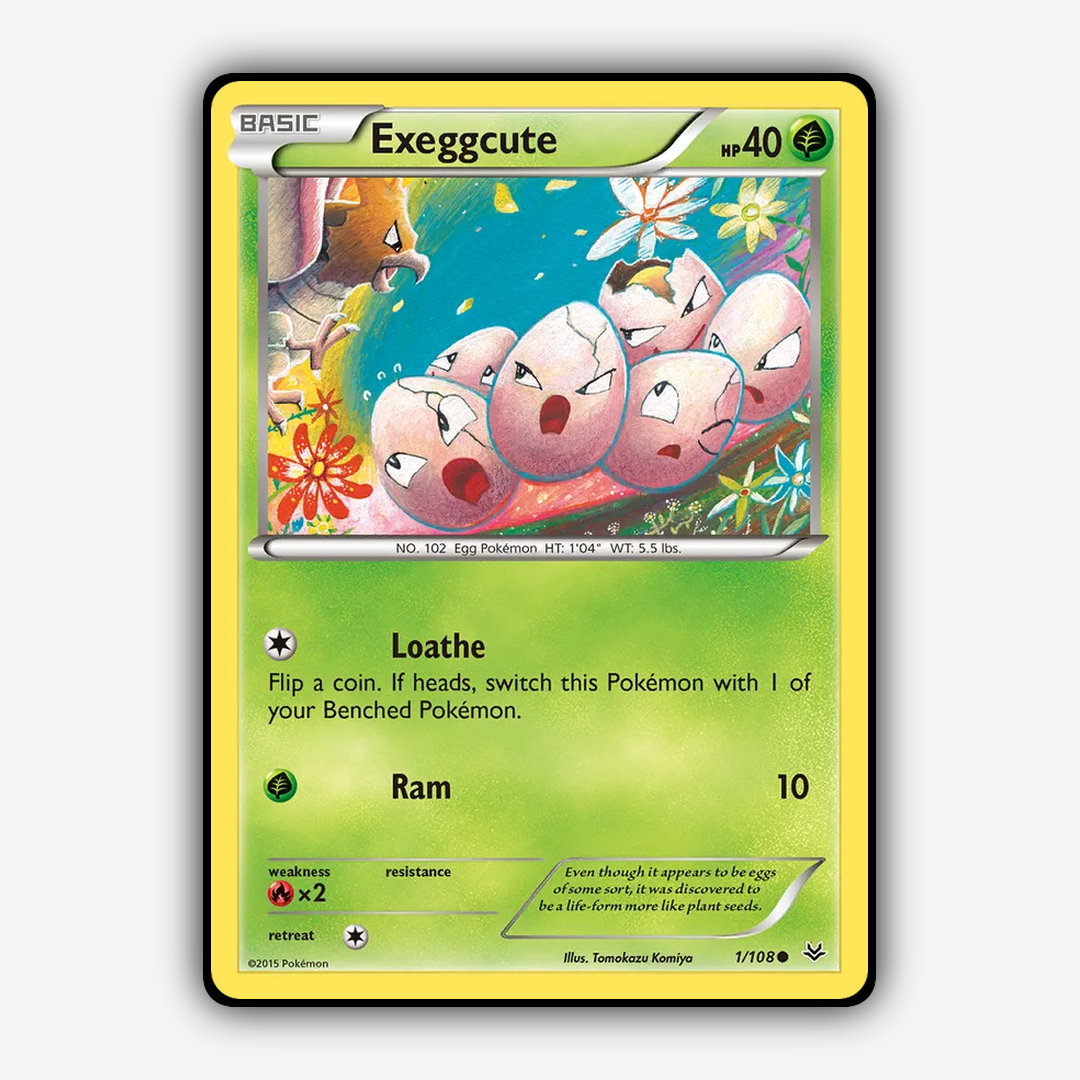 Exeggcute 001/108 - Roaring Skies Set - Card Rug