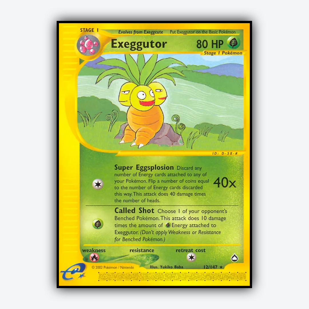Exeggutor 012/147 - Aquapolis Set - Card Rug