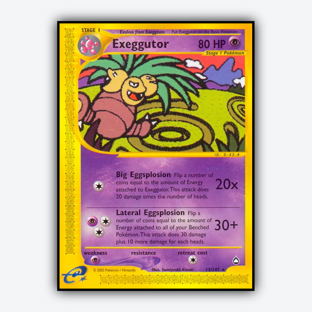 Exeggutor 013/147 - Aquapolis Set - Card Rug