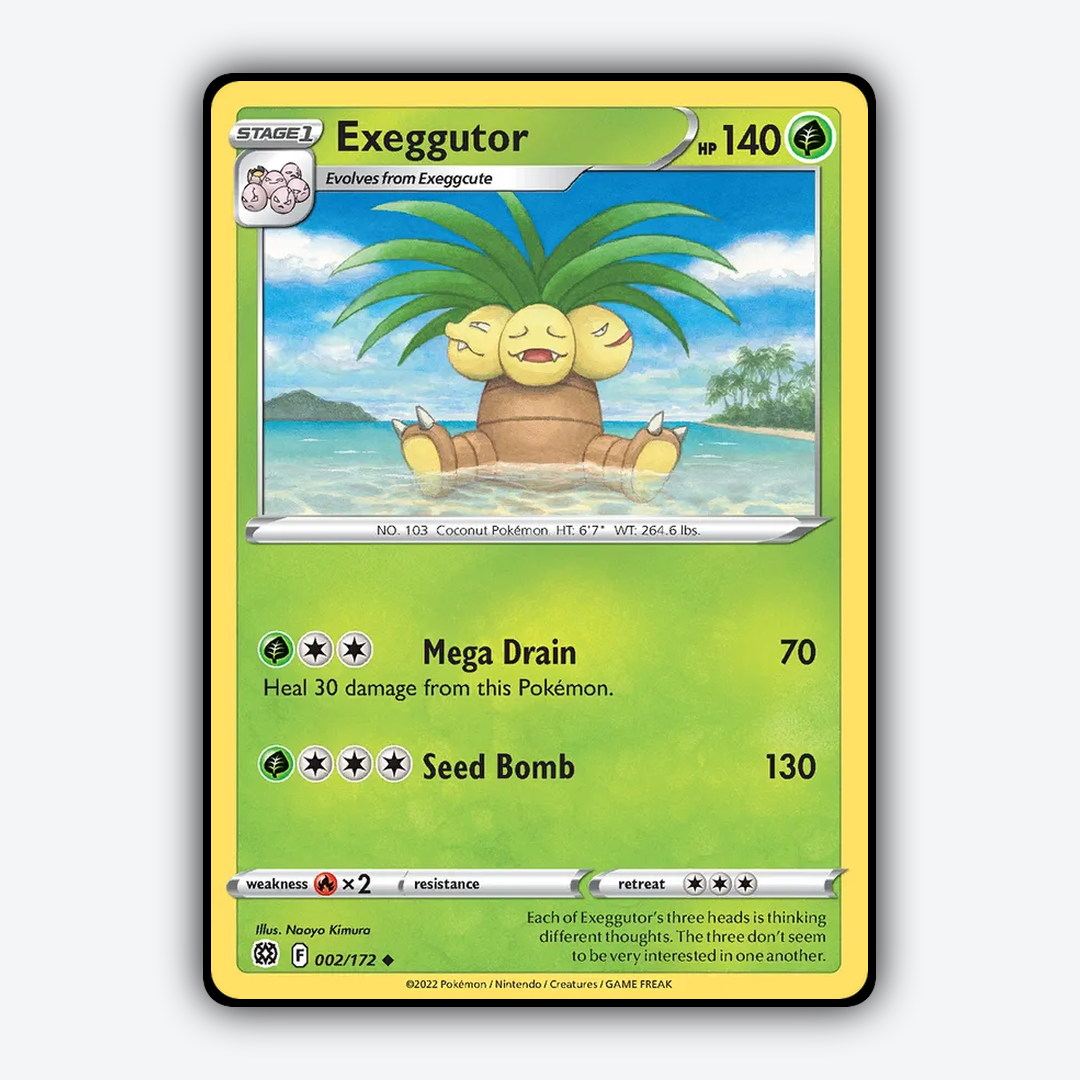 Exeggutor 002/172 - Brilliant Stars Set - Card Rug