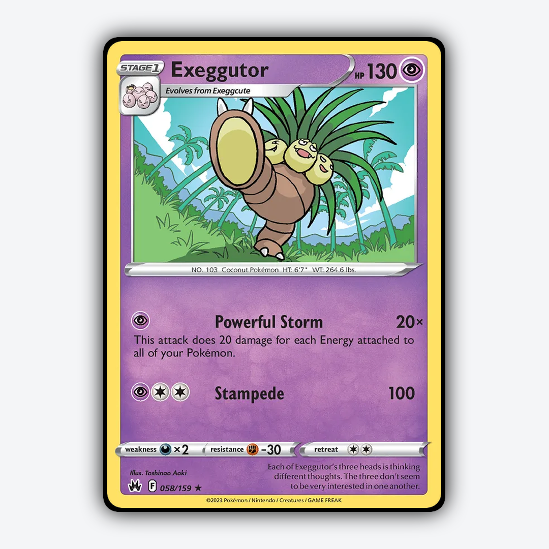 Exeggutor 058/159 - Crown Zenith Set - Card Rug